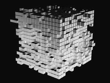 Tony Albus TCC logo — voxel cube
